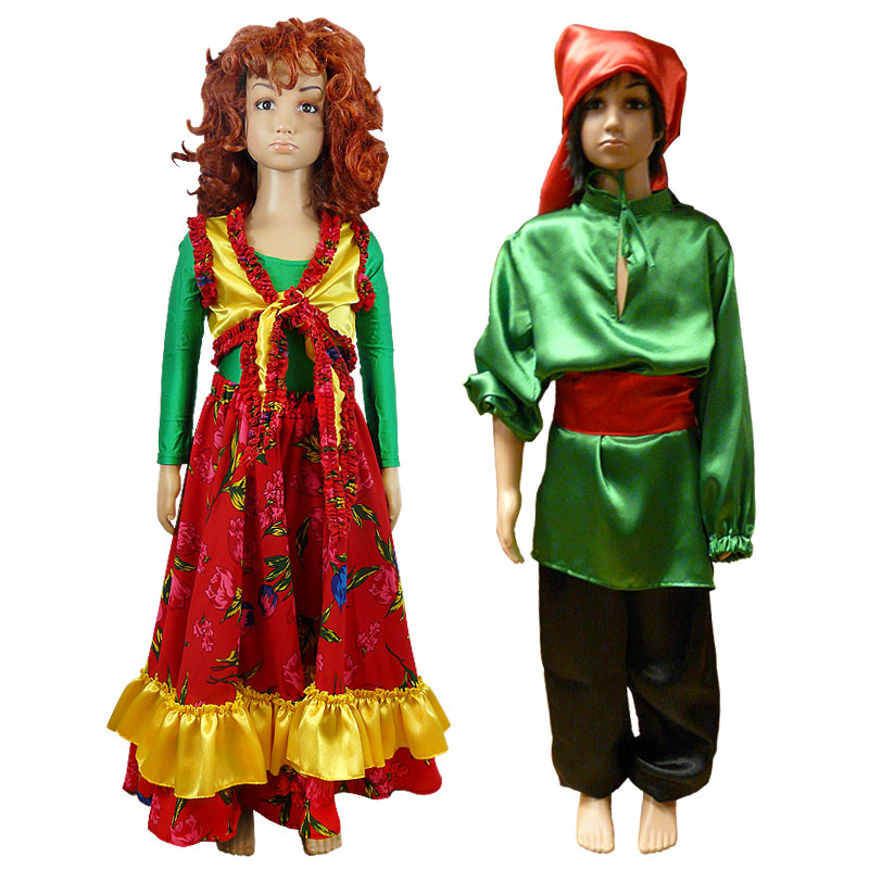Руско-цигански Ромски костюми и облекла